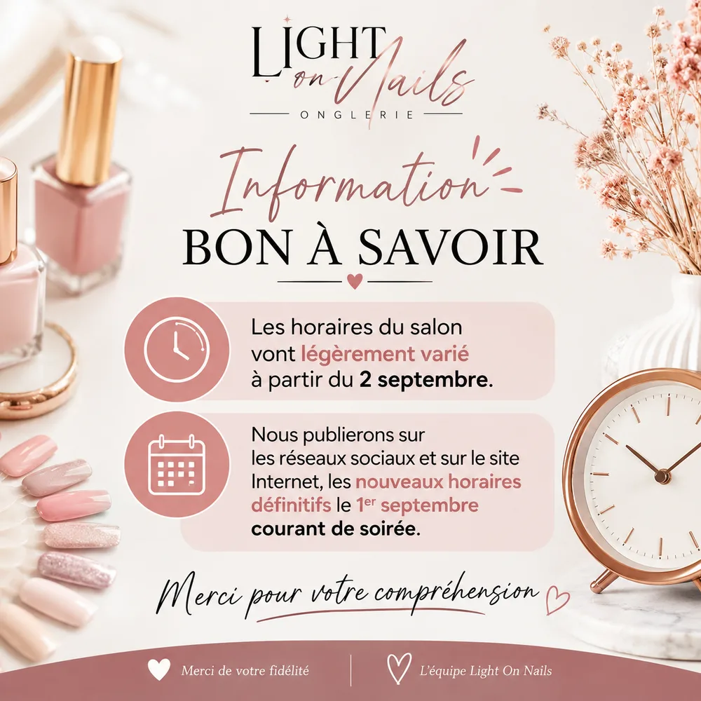 Illustration de l’article « ✨ Information importante – Évolution de nos horaires ✨ »